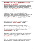 NCCT Practice Exam Q&A 100- correct Answers- A&plus; verified&period;