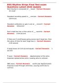 EKG Rhythm Strips Final Test exam Questions Latest 2026 Update