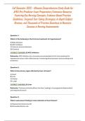 Fall Semester 2025 &ndash; Ultimate Comprehensive Study Guide for APEA Pre-Predictor Exam Preparation &vert; Extensive Resource Featuring Key Nursing Concepts&comma; Evidence-Based Practice Guidelines&comma; Targeted Test-Taking Strategies&comma; In-Depth Subject Reviews&comma; and Thousan