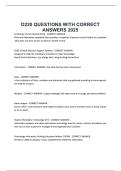 D220 QUESTIONS WITH CORRECT ANSWERS