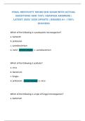 FINAL WESTCOTT MICRO BIO EXAM WITH ACTUAL  QUESTIONS AND 100&percnt; VERIFIED ANSWERS &vert;  LATEST 2025&sol; 2026 UPDATE &vert; GRADED A&plus; &vert; 100&percnt;  SUCCESS