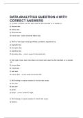 DATA ANALYTICS QUESTION 4 WITH CORRECT ANSWERS&period;