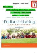 TEST BANK Pediatric Nursing- A Case-Based Approach   2nd Edition by Tagher Knapp  Chapters 1 - 34 &vert; All Chapters 