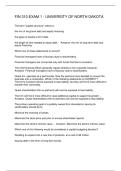 FIN 310 EXAM 1 - UNIVERSITY OF NORTH DAKOTA