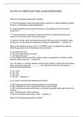 KU FIN 310 PREVIOUS FINAL EXAM MUESTIONS