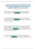 ILLINOIS COLIBRI FINAL EXAM QUESTIONS AND  100&percnt; VERIFIED ANSWERS &vert; LATEST 2025&sol; 2026  UPDATE &vert; GRADED A&plus; &vert; 100&percnt; SUCCESS