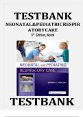 Test bank for Neonatal and Pediatric Respiratory Care&comma; 5th Edition by Brian K&period; Walsh