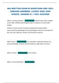 MAI WRITTEN EXAM &num;2 QUESTIONS AND 100&percnt;  VERIFIED ANSWERS &vert; LATEST 2025&sol; 2026  UPDATE &vert; GRADED A&plus; &vert; 100&percnt; SUCCESS