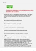 Postpartum Questions and Verified Answers 2023 2024 Already Graded A&plus;