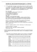 Aanvullende statistiek&colon; Uitgewerkte oefeningen SPSS les 1