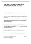 DMSO EXAM &vert; 2026 UPDATE &vert; QUESTIONS AND ANSWERS &vert; WITH COMPLETE SOLUTION&excl;&excl;