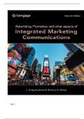 TEST BANK FOR Advertising&comma; Promotion&comma; and other aspects of Integrated Marketing Communications 11th Edition by J&period; Craig Andrews&comma; Terence Shimp ISBN&colon;978-0357983973 COMPLETE GUIDE 100&percnt; VERIFIED A&plus; GRADE ASSURED&excl;&excl;&excl;&excl;&excl;NEW LATEST UPDATE&excl;&excl;&excl;&excl;&excl;