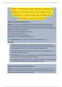 TIMBY&rsquo;S INTRODUCTORY MEDICAL-SURGICAL  NURSING 13TH EDITION STUDY GUIDE 2026 &ndash;  COMPLETE CHAPTER REVIEW & PRACTICE  MATERIALS &lpar;LATEST EDITION&rpar;