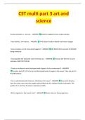CST multi part 3 art and  science