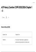 ACP NANCY CAROLINE COPR 2026 CHAPTER 1 - 5 &vert; NEW UPDATE &vert; VERIFIED &vert; QUESTIONS AND ANSWERS &vert; WITH COMPLETE SOLUTION