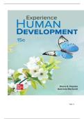 TEST BANK FOR Experience Human Development 15th Edition by Diane E&period; Papalia&comma; Gabriela Martorell ISBN&colon; 9781266120909 COMPLETE GUIDE ALL CHAPTERS COVERED 100&percnt; VERIFIED A&plus; GRADE ASSURED&excl;&excl;&excl;&excl;&excl;NEW LATEST UPDATE&excl;&excl;&excl;&excl;