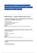  NUR 253 Exam- 3 Nursing 2026&lowbar;2027 &lowbar; Questions and Correct Answers &lowbar; Already Graded A&plus; &lowbar; 100&lowbar; Verified&period;pdf