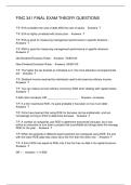 FINC 341 FINAL EXAM THEORY QUESTIONS