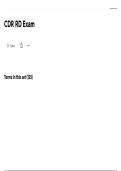 CDR RD EXAM &vert; NEW 2026 UPDATE &vert; ACTUAL QUESTIONS AND ANSWERS &vert; WITH COMPLETE SOLUTION&excl;&excl;