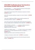 CON 3990V Certification Exam Test Questions  And Answers Verified 100&percnt; Correct 