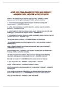 AVMT 2209 FINAL EXAM QUESTIONS AND CORRECT ANSWERS 100&percnt; VERIFIED LATEST UPDATE&excl;&excl;