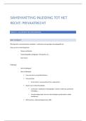 Class notes Inleiding tot het &lpar;publiek en privaat&rpar; recht &lpar;B001822A&rpar;  Kennismaking met recht en rechtspraktijk