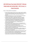 LDR-203S Exam Prep Guide 2026&sol;2027 &vert; Ultimate Study Guide with Verified Q&A &vert; 100&percnt; Correct &vert; A Grade Guarantee