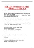 DOD ARFF CDC QUESTIONS WITH CORRECT ANSWERS 