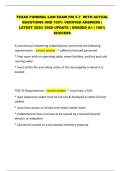 TEXAS FUNERAL LAW EXAM  WITH ACTUAL  QUESTIONS AND 100&percnt; VERIFIED ANSWERS &vert;  LATEST 2025&sol; 2026 UPDATE &vert; GRADED A&plus; &vert; 100&percnt;  SUCCESS