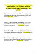 TSA TECHNOLOGY BOWL&comma; TOP EXAM  WITH ACTUAL  QUESTIONS AND 100&percnt; VERIFIED ANSWERS &vert;  LATEST 2025&sol; 2026 UPDATE &vert; GRADED A&plus; &vert; 100&percnt;  SUCCESS