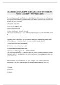DIABETES&comma; DKA&comma; HHNS NCLEX REVIEW QUESTIONS WITH CORRECT ANSWERS