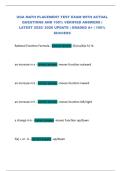 UGA MATH PLACEMENT TEST EXAM WITH ACTUAL  QUESTIONS AND 100&percnt; VERIFIED ANSWERS &vert;  LATEST 2025&sol; 2026 UPDATE &vert; GRADED A&plus; &vert; 100&percnt;  SUCCESS