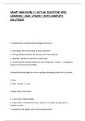 MGMT 4660 EXAM 2 &vert; ACTUAL QUESTIONS AND ANSWERS &vert; 2026  UPDATE &vert; WITH COMPLETE SOLUTION&excl;&excl;