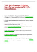 TCFP Basic Structural Firefighter Exam Review Questions With 100&percnt; Correct Answers