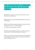 ABYC ADVANCED PRETEST COMPREHENSIVE EXAM 2026 QUESTIONS AND SOLUTIONS GRADED A&plus;
