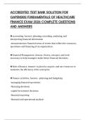 ACCREDITED TEST BANK SOLUTION FOR GAPENSKIS FUNDAMENTALS OF HEALTHCARE FINANCE EXAM 2026 COMPLETE QUESTIONS AND ANSWERS