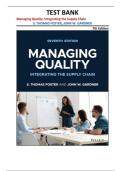 TEST BANK for Managing Quality&colon; Integrating the Supply Chain&comma; 7th Edition by S&period; Thomas Foster and John W&period; Gardner &vert;ALL CHAPTERS&vert;