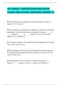 ACI GRADE 1 CERTIFICATION EVALUATION EXAMS 2026 SOLVED QUESTIONS GRADED A&plus;