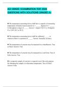 ACI GRADE 1 EXAMINATION TEST 2026 QUESTIONS WITH SOLUTIONS GRADED A&plus;
