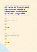 CST Practice&comma; CST Exam&comma; CST EXAM QUESTIONS &vert;Key Questions & Expertly Verified Answers &lpar;Newest Update&comma; 2025 &vert; 2026 graded A&plus;&rpar;      