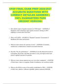 CPXP FINAL EXAM PREP 2026&sol;2027  ACCURATE QUESTIONS WITH  CORRECT DETAILED ANSWERS &vert;&vert;  100&percnt; GUARANTEED PASS  <RECENT VERSION> 