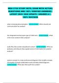 WGU C724 STUDY SETS&comma; EXAM WITH ACTUAL  QUESTIONS AND 100&percnt; VERIFIED ANSWERS &vert;  LATEST 2025&sol; 2026 UPDATE &vert; GRADED A&plus; &vert;  100&percnt; SUCCESS 