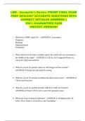 LMR - Georgette's Review PMHNP FINAL EXAM  PREP 2026&sol;2027 ACCURATE QUESTIONS WITH  CORRECT DETAILED ANSWERS &vert;&vert;  100&percnt; GUARANTEED PASS  <RECENT VERSION> 