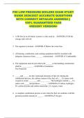 P99 LOW PRESSURE BOILERS EXAM STUDY  GUIDE 2026&sol;2027 ACCURATE QUESTIONS  WITH CORRECT DETAILED ANSWERS &vert;&vert;  100&percnt; GUARANTEED PASS  <RECENT VERSION> 