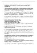 BSN 366 HESI RN EXIT EXAM QUESTIONS AND ANSWERS