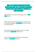 WGU - C191&comma;REAL EXAM WITH ACTUAL  QUESTIONS AND 100&percnt; VERIFIED ANSWERS &vert;  LATEST 2025&sol; 2026 UPDATE &vert; GRADED A&plus; &vert;  100&percnt; SUCCESS