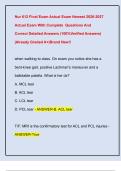 Nur 612 Final Exam Actual Exam Newest 2026-2027  Actual Exam With Complete  Questions And  Correct Detailed Answers &lpar;100&percnt;Verified Answers&rpar;  &vert;Already Graded A&plus;&vert;Brand New&excl;&excl; 