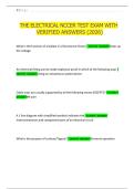 THE ELECTRICAL NCCER TEST EXAM WITH  VERIFIED ANSWERS &lpar;2026&rpar;