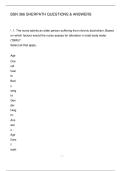 BSN 366 SHERPATH QUESTIONS & ANSWERS