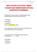 WCU PATHO 370 CHYU&period; WEEK  3 EXAM 2026 BRAND NEW ACTUAL  EXAM WITH ANSWERS&period; 